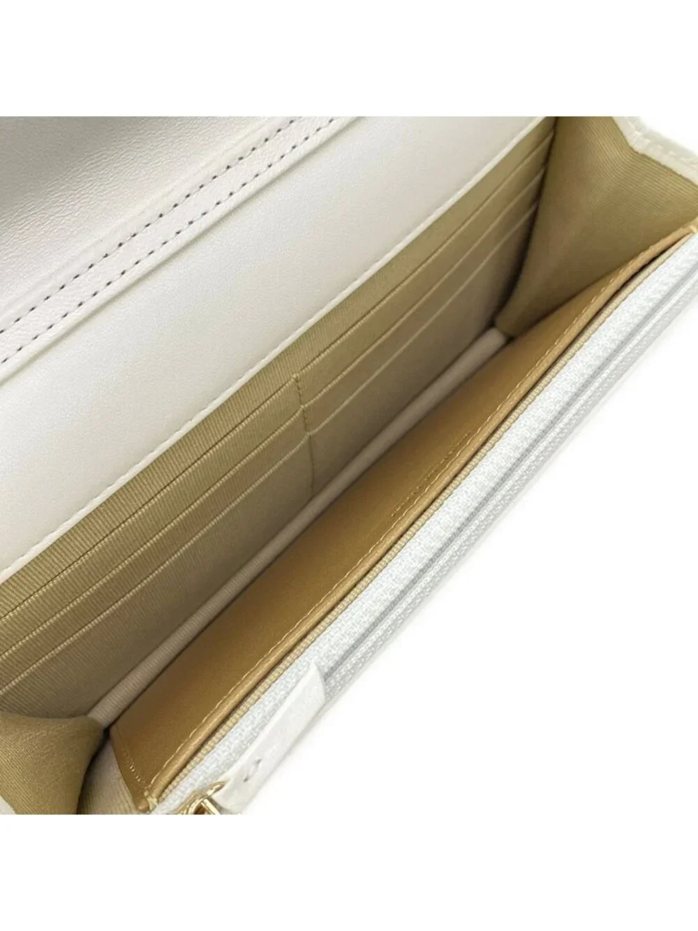 Chanel Wallet Quilted White Chain Gold Coco Ball Aja Star Lambskin Shoulder Bag